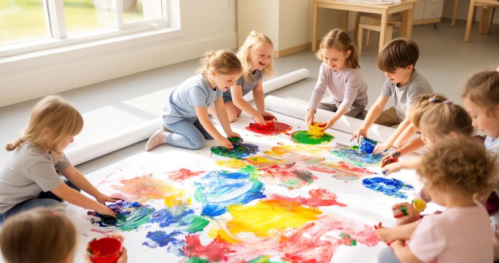 Peindre avec les mains et les pieds pour éveiller la sensibilité de vos enfants : découvrez les artistes qui ont révolutionné la peinture sensorielle